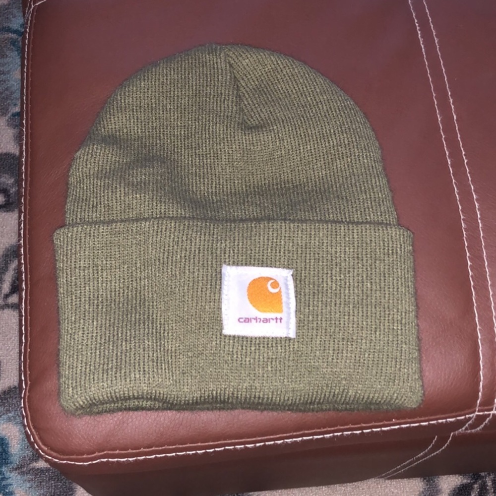 Olive carhartt beanie
